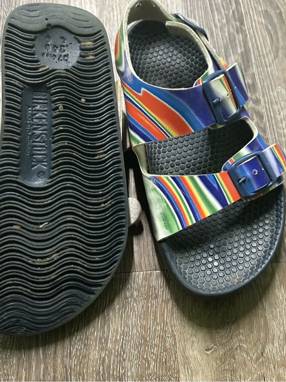 Birkenstock Multicolor Summer Sandals Size 6 37 - Picture 5 of 5